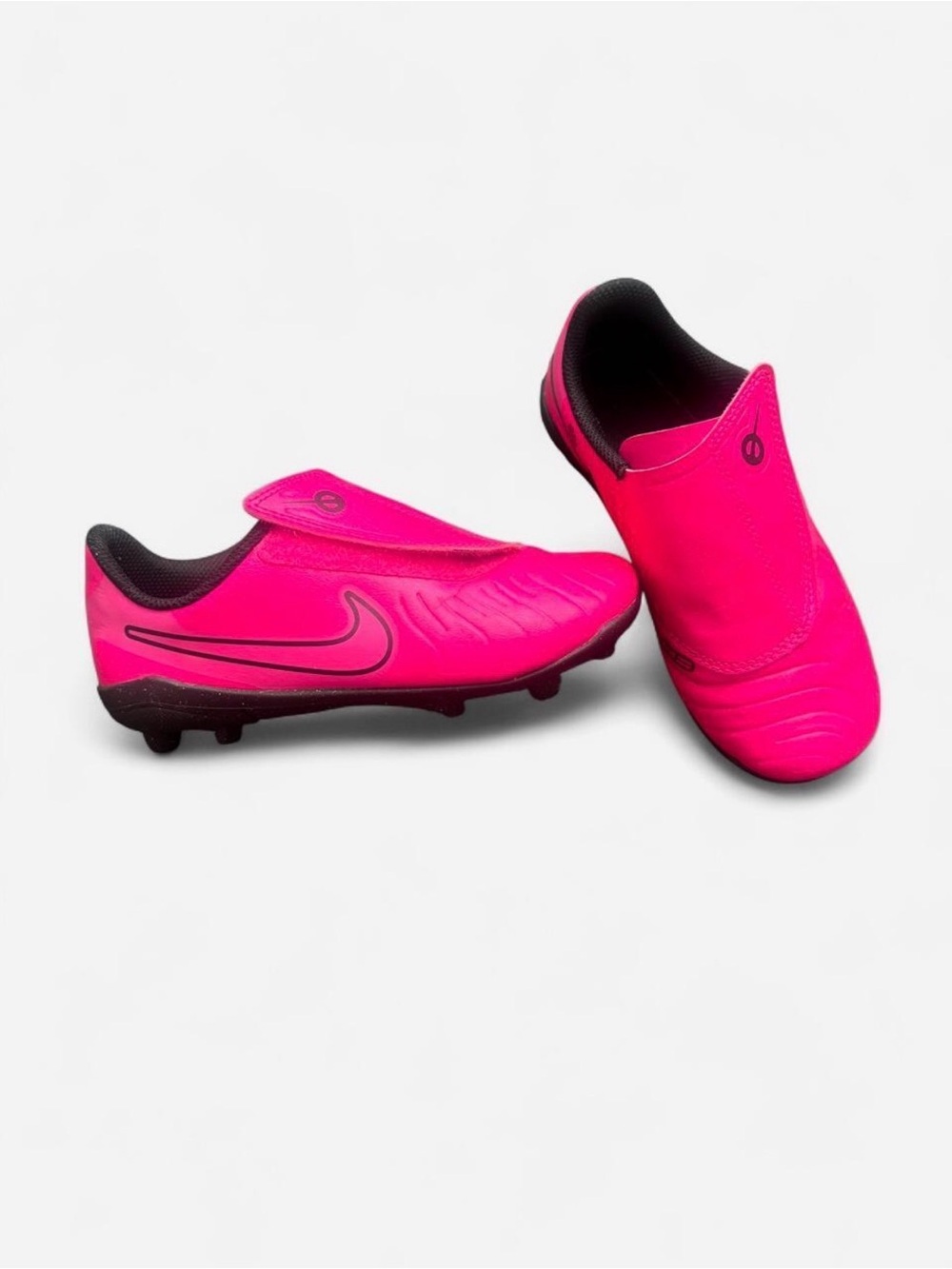 Nike Bright Pink Soccer Cleats with Black Accents